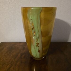 Source Unknown Multicolor Swirl Vase